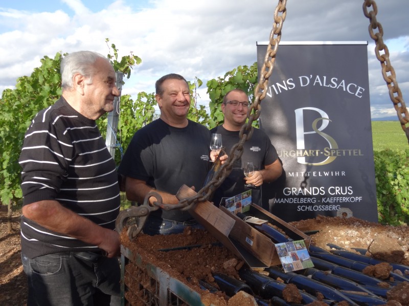 Spettel, dégustation cuvée enterrée